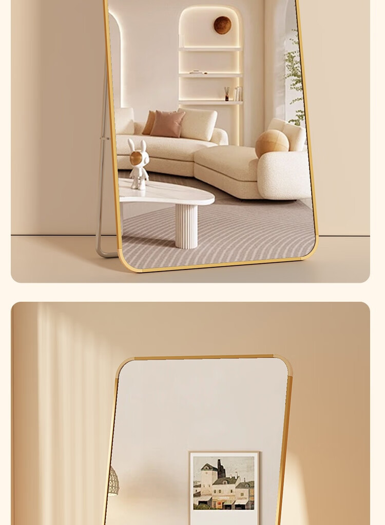 Anerya Floor Mirror, Home Wall-Mounted Full-Length Mirror, Popular Wall-Hanging Mirror, Bedroom Wall-Mounted Dressing Mirror 12