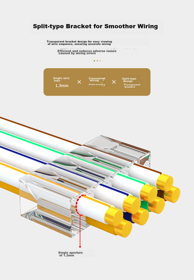 MAXCENT Category 7 Crystal Head, Pure Copper Shielded Network Cable Connector, CAT7 Engineering-Grade 10 Gigabit Network Cable Connector, 10 Pieces MJP-C71013 6