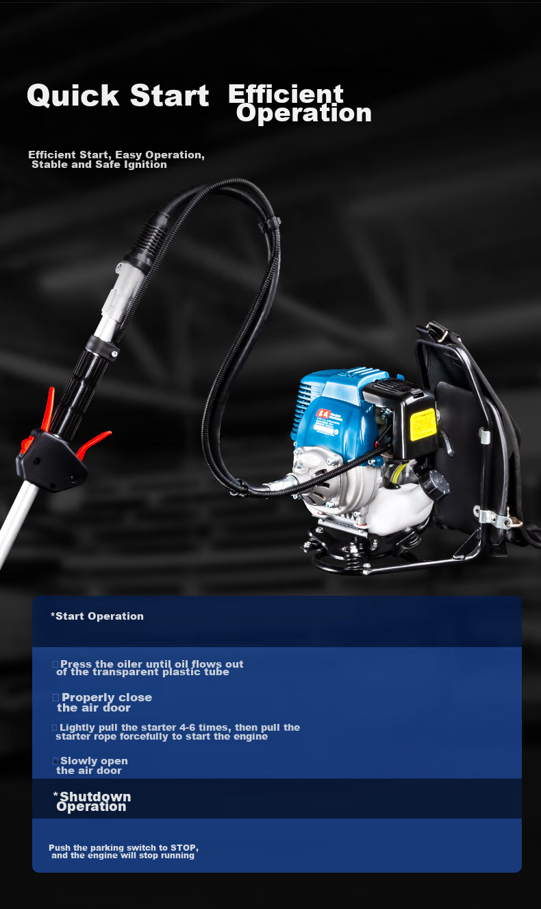 Dongcheng Four-Stroke Gasoline Lawn Mower FF-CXB-0.7KW Push Brush Cutter Grass Trimmer Sling Type Lawn Mower 4