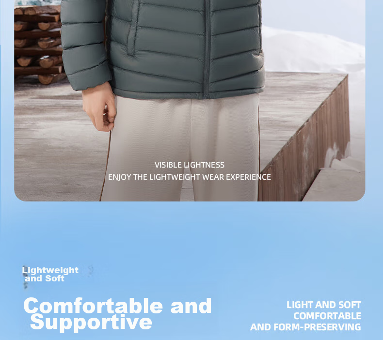361° Men's Down Jacket Autumn Winter New Lightweight Short Warm Hooded Sports Inner Layer 652544302D-4 9
