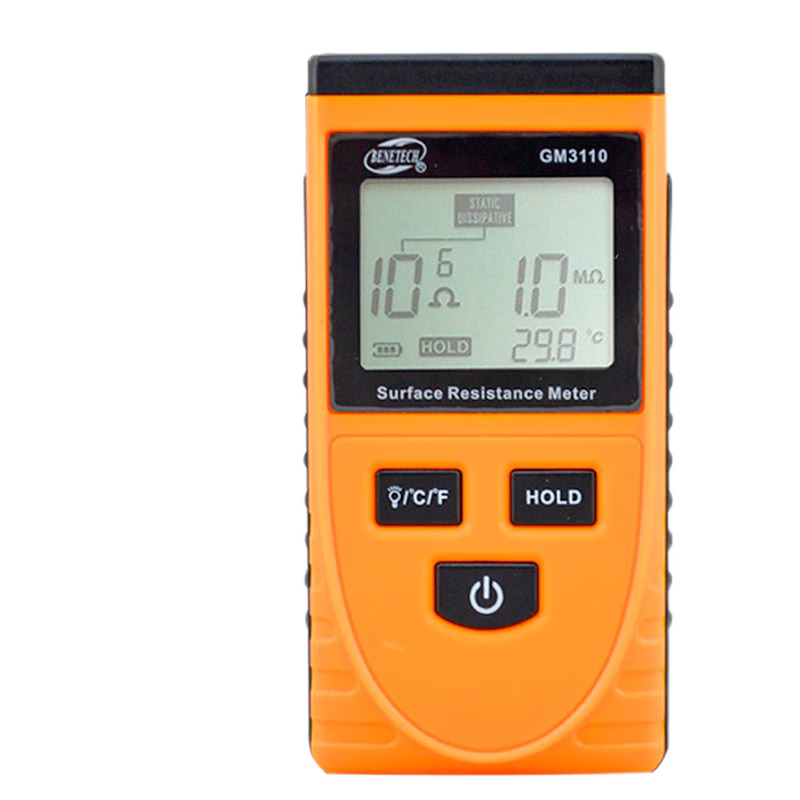 Biaozhi Surface Resistance Tester Portable Insulation Resistance Meter Anti-Static Detector GM3111 Wide Range