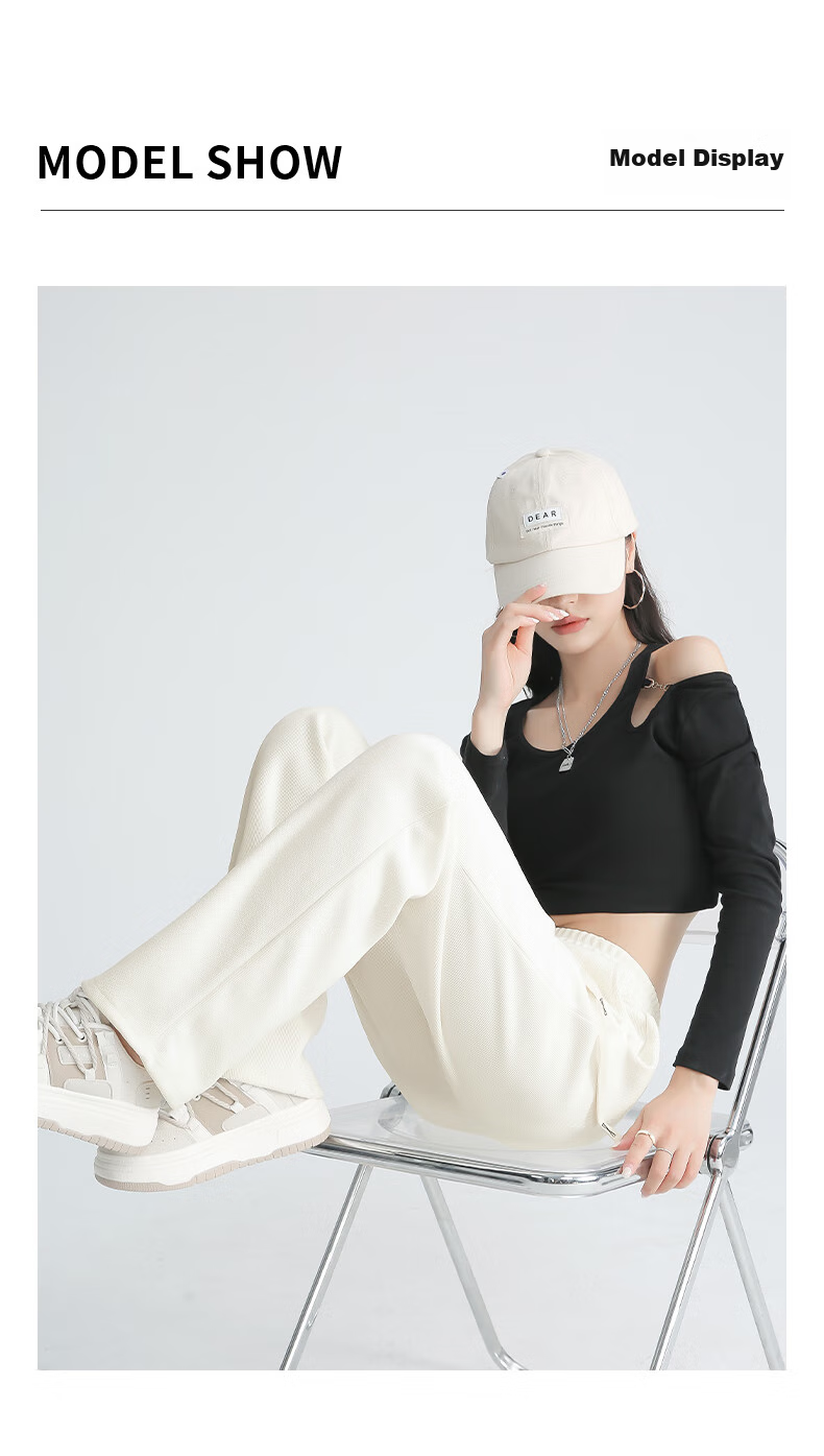 Baleno Slim Straight-Leg Pants for Women, 2026 Spring And Autumn Warm Casual Leg-Lengthening Corduroy Wide-Leg Trousers 9