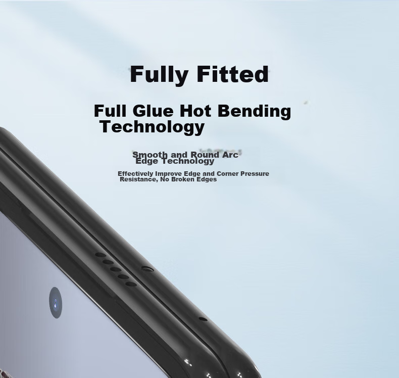 BLUEO Tempered Glass Screen Protector for Honor Magic V5, AR Anti-Reflective Curved Full Adhesive Shockproof Anti-Fingerprint Protective Film for Magic V5 Smartphone 14