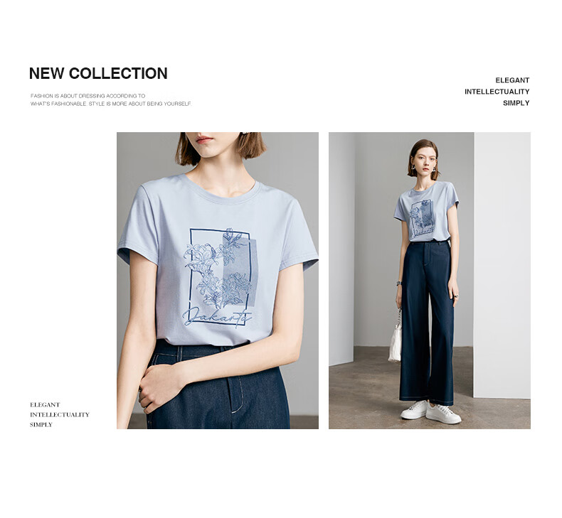 Yanyu Embroidered Short Sleeve T-Shirt Women 2026 Summer Fashion Simple Round Neck Loose Fit Top White L 3