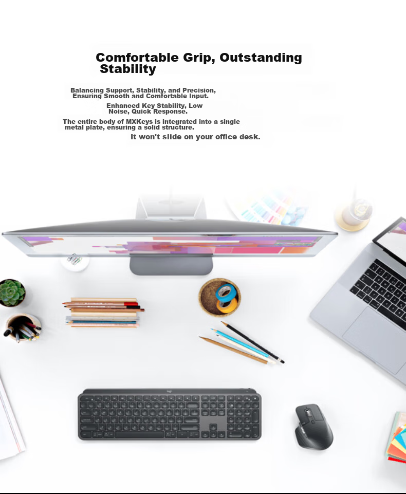 Logitech MX Keys Mini, Simple Wireless Bluetooth, High-End Office Keyboard, Smart, Backlit Fashionable, Ultra-Thin Portable, Rose Pink, 79 Keys 5