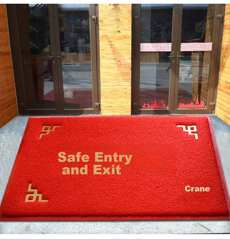 DIYIN Safe Entry And Exit Doormat Ingot 80*120cm, Entrance Floor Mat, Doorway Foot Mat, Silk Loop Welcome Non-Slip Mat 7