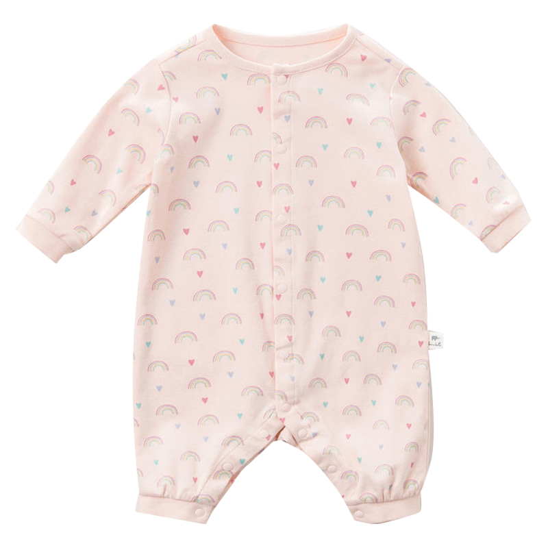 DAVE & BELLA Baby Romper for Boys And Girls, Spring And Autumn Wear, Newborn Cotton Bodysuit, Infant Onesie, Baby Crawling Suit