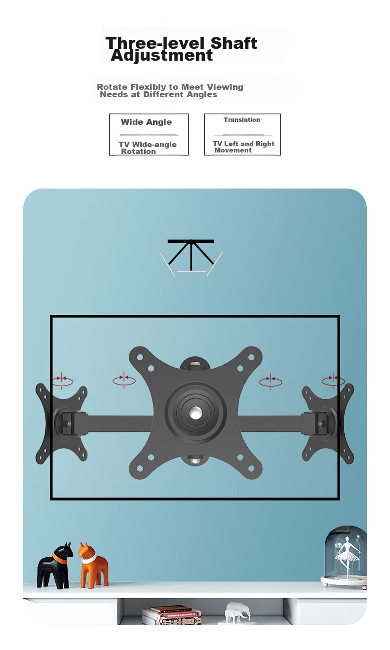 LUCKPRO Monitor Wall Mount Bracket, Computer Monitor Stand Wall Mount, Computer Stand, Monitor Riser, Desktop Wall Mount Bracket 119-01 5