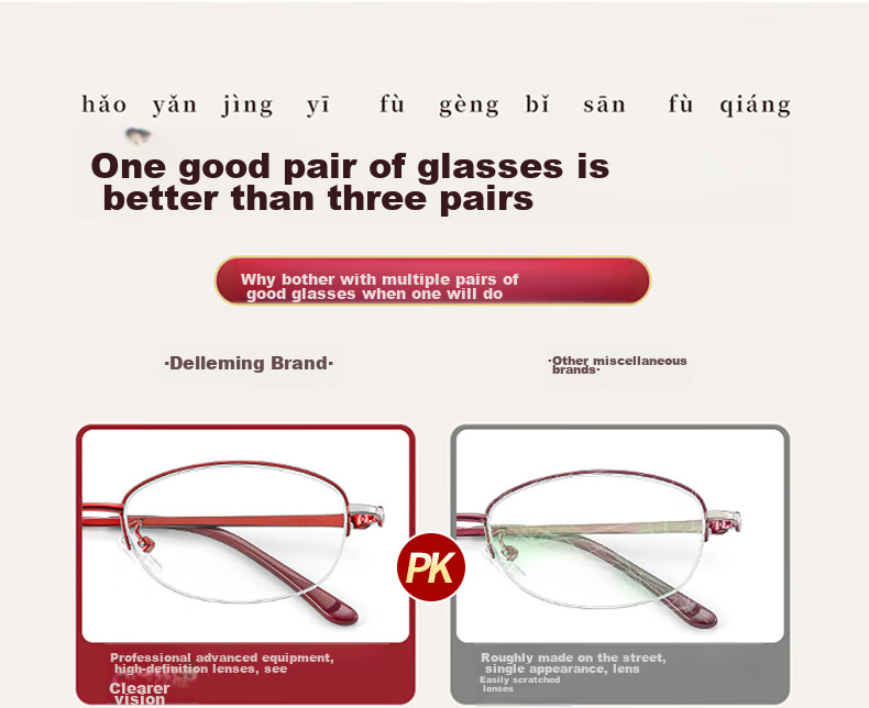 LESCA LUNETIER Reading Glasses for Women, Anti-Blue Light Radiation, High-Quality Genuine Product, High-Definition Presbyopic Glasses for Middle-Aged And Elderly, Fashionable Reading Glasses 18