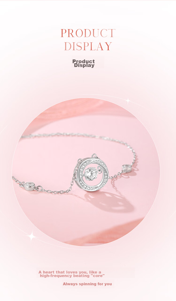 Clect Heartbeat in Three Seconds 925 Silver Necklace for Women, Pendant Collarbone Chain Jewelry, Niche Birthday Gift for Girlfriend 4