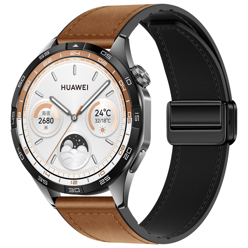 Xiaopijiang Leather Watch Strap Compatible with Huawei Watch GT6/GT5Pro/GT4/GT3Pro/GT2, Suitable for Huawei Watch 5/Watch 4/4Pro/Watch 3