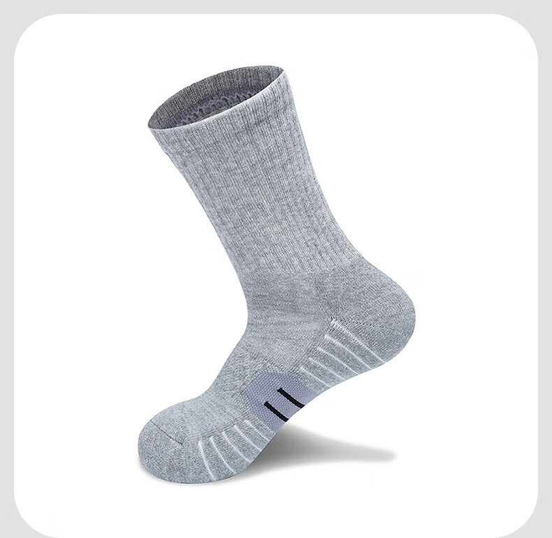TFO 5th Generation Hiking Socks Thickened Durable Running Socks Outdoor Mountaineering Socks C2202472 Men's Dark Gray L 2