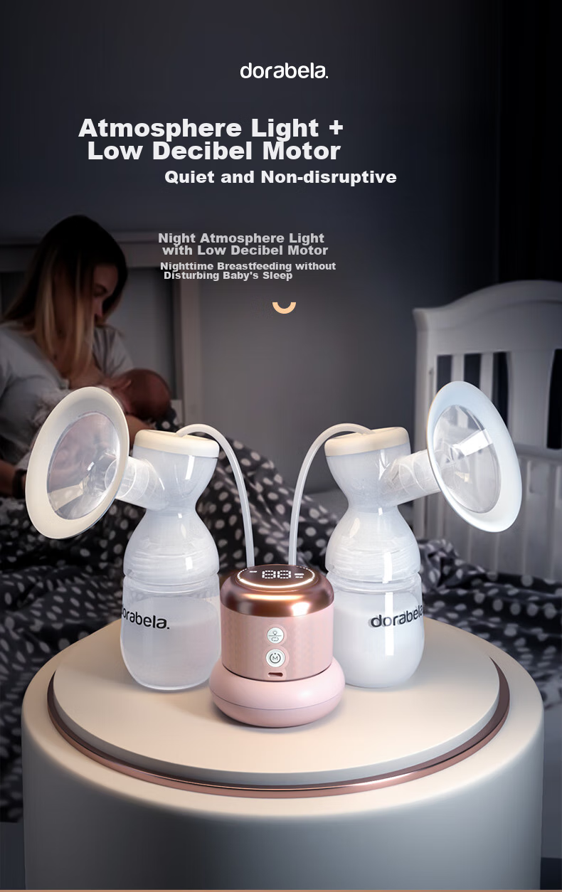 Dora Bela Electric Breast Pump, Double-Sided Painless Fully Automatic High-Suction Milk Extractor, Variable Frequency Breast Milk Suction Device, Postpartum Massage And Milk Collectio 16