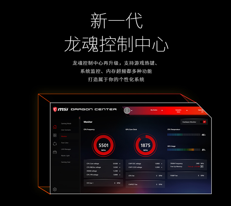 38283-微星(MSI)MAG B550M MORTAR迫击炮电脑主板 支持CPU5600X/5800X/3700X/5900X (AMD B550/Socket AM4)-详情图