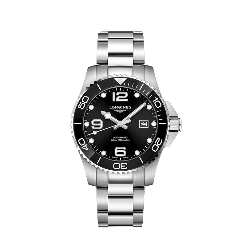 LONGINES Swiss Watch, Conquest Diving Series, Men's Steel Strap Mechanical Watch L37824566