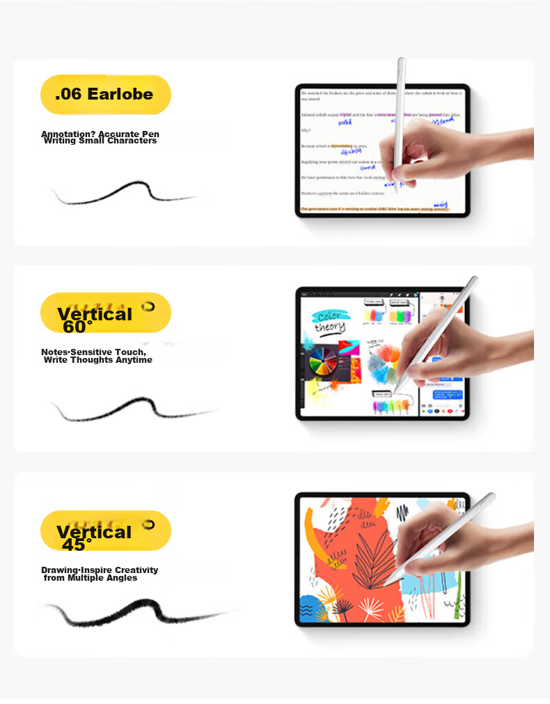 Smorss Capacitive Stylus Compatible with Xiaomi Tablets 8/8Pro/7SPro/Ultra/6/5/Max, Second Generation Inspiration Touch Pen, Xiaomi Writing Stylus, Screen Pen, Drawing And Writing Pe 12