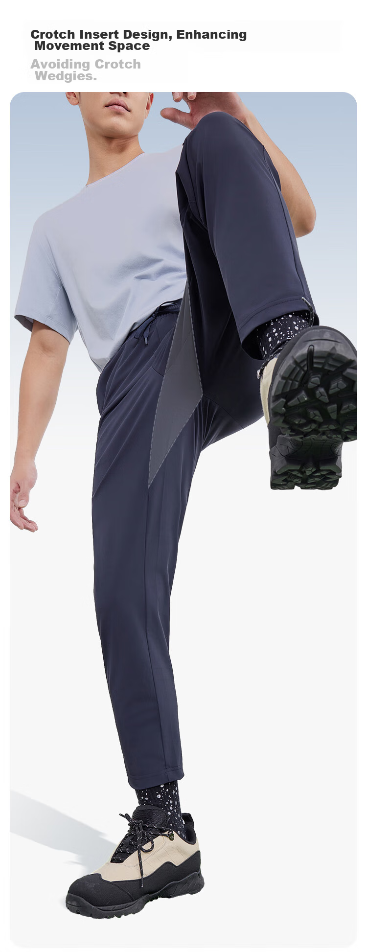 JD Original Men's Sports Pants, Quick-Dry Casual Trousers, High-Elastic Breathable Running Pants for Spring And Summer, Fitness Long Pants for Men, Black XL 12