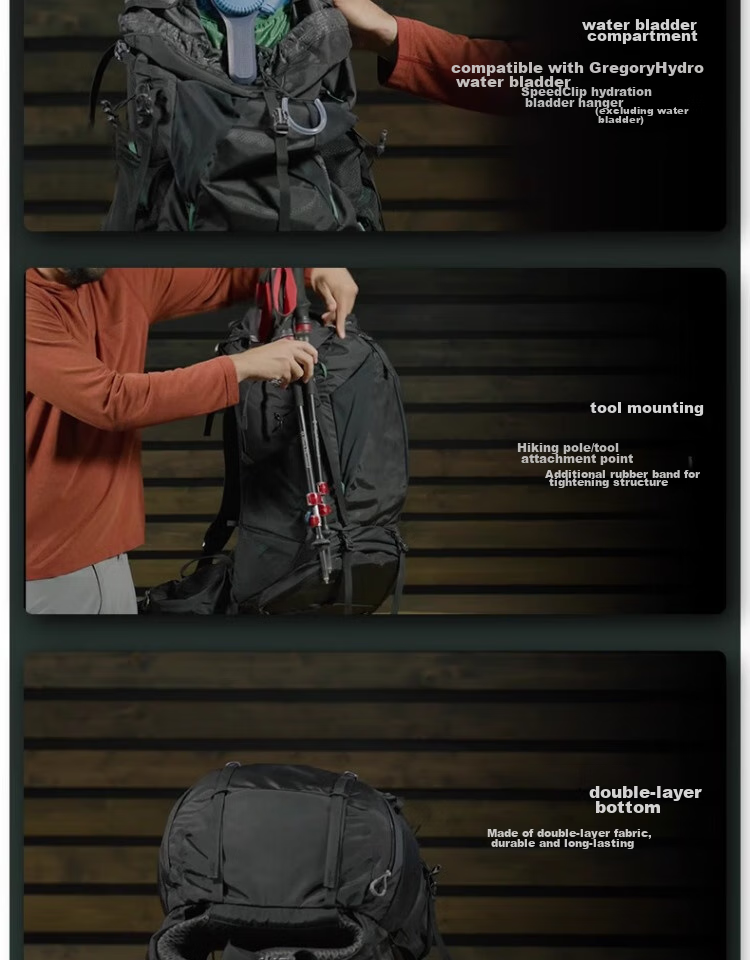 GREGORY Amber Outdoor Professional Hiking Mountaineering Backpack for Women 2024 New 34L Arctic Blue 10
