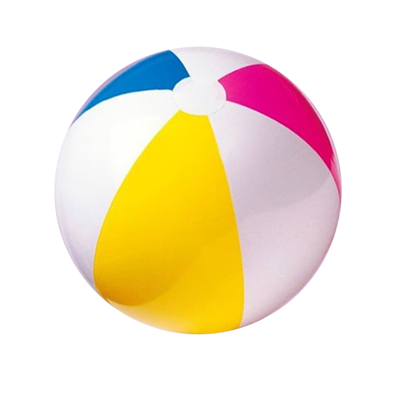 INTEX Inflatable Beach Ball Water Toy for Children, Beach Ball for Toddlers, Four Colors, 33cm, 59020