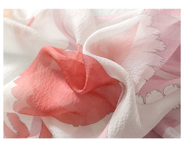 Shanghaigushi Silk Scarf for Women, 100% Mulberry Silk, Spring And Summer Scarf, Gift Box, Mid-Autumn Festival Gift 12