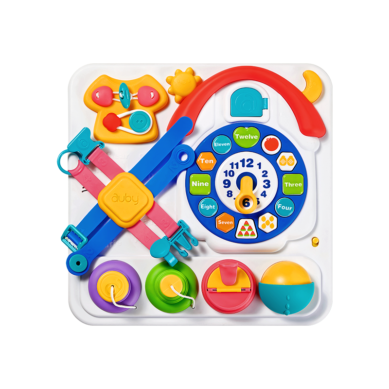 Auby Busy Board House Montessori Early Education Toy, Infant And Toddler Educational Multifunctional Game Table, Birthday Gift for Ages 1-3