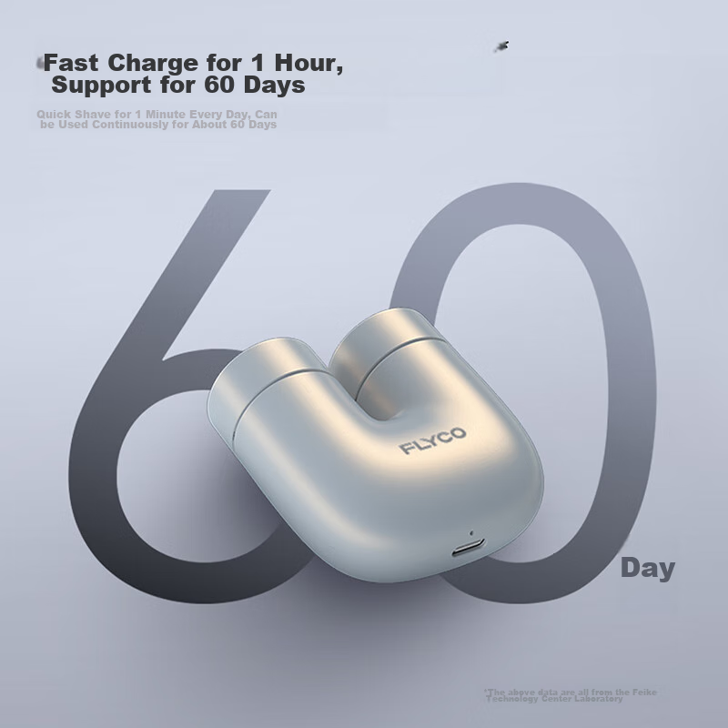 飞科（FLYCO）掌心U物男士电动刮胡剃须刀小巧便携出游迷你生日节日礼物送男友送老公送父亲U1-星辰银 国家补贴