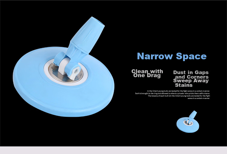 Yagao Rotating Mop Accessories: 2 Mop Heads + Thickened Mop Handle + Round Absorbent Mop Pad, Floor Cleaning Tool 5