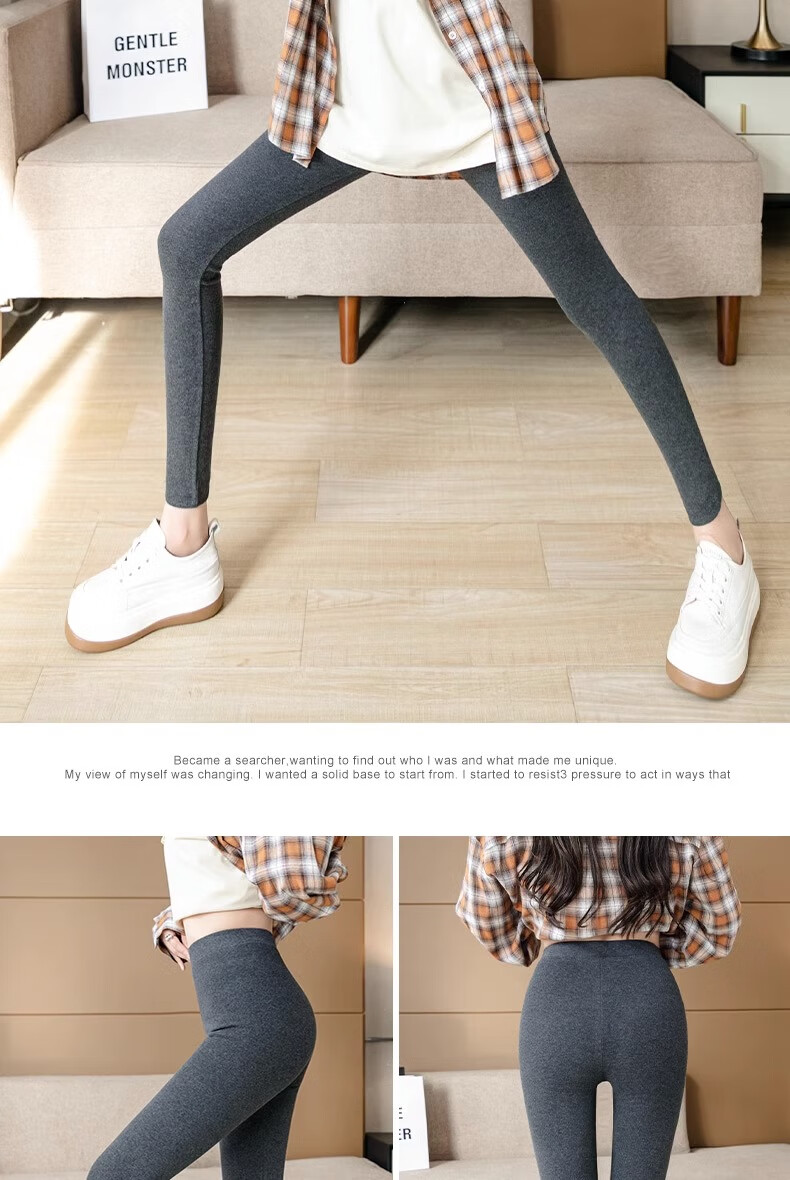 LangSha Women's Leggings for Outer Wear, High-Waisted Autumn Tight-Fitting Pants, Nine-Tenths Ankle-Length Slimming Leggings for Wome 16