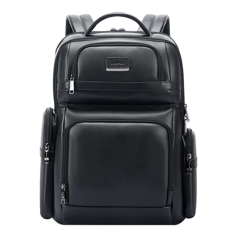 Bopai Leather Business Backpack for Men, 16-Inch Laptop Bag, Travel Schoolbag, Father's Day Gift