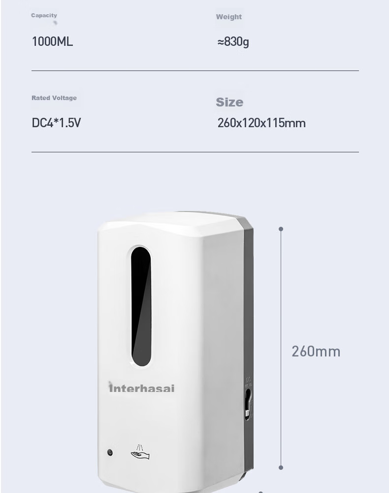 Interhasa! B802 Automatic Sensor Hand Sanitizer Wall-Mounted Hand Sanitizer Machine Alcohol Sprayer Atomizing Disinfection Hand Cleaner 16