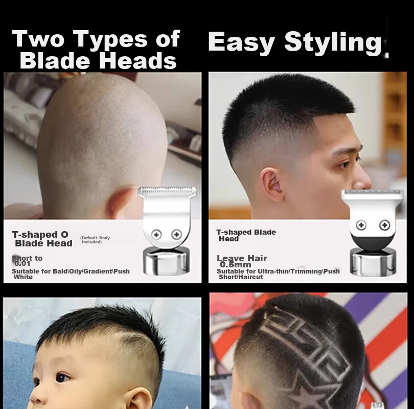AUX Electric Hair Clipper, Hair Trimmer for Home Use, Suitable for Adults, Children And Babies, Self-Haircut [T-Shaped Blade], Graduation Gift 1