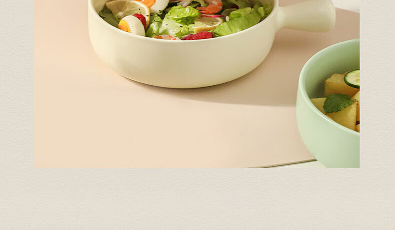 Can General Handle Bowl with Handle Baking Bowl Rice Casserole Japanese Style Ramen Ceramic Salad Bowl 650ml 8