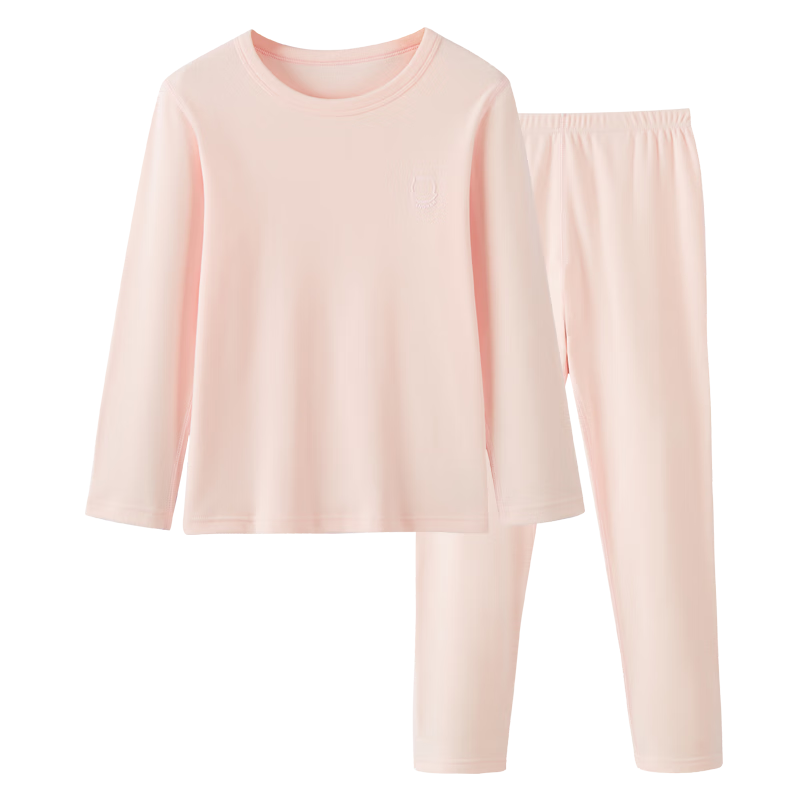 Hengyuanxiang Children's Thermal Underwear Set for Girls, Thin Fleece Thick Winter Style Autumn Clothes And Pants, Girls' Student Antibacterial Base Layer Pajamas