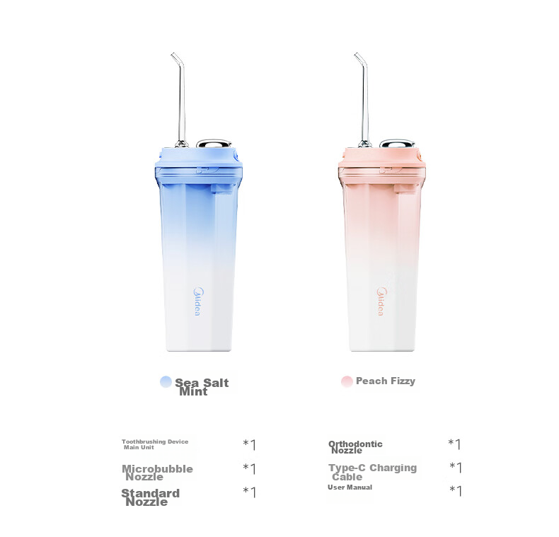 Midea Water Flosser, Portable Oral Irrigator for Adults, Home Use, Milk Tea Cup, Lavender Purple CL2, Recommended As Birthday And Holiday Gift for Couples 24