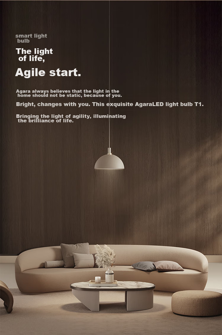 Aqara Smart LED Bulb T1, Adaptive Lighting with Color Temperature Adjustment, Integrated with Mijia APP/iPhone HomeKit 4
