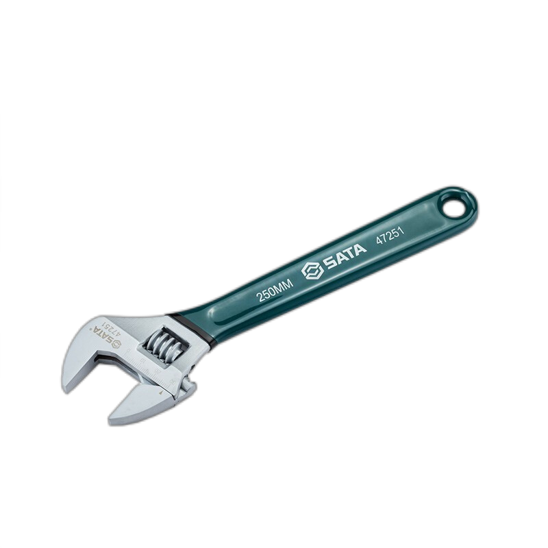 SATA Plastic-Coated European Adjustable Wrench, Multiple Sizes Available, 10" Adjustable Wrench 47251