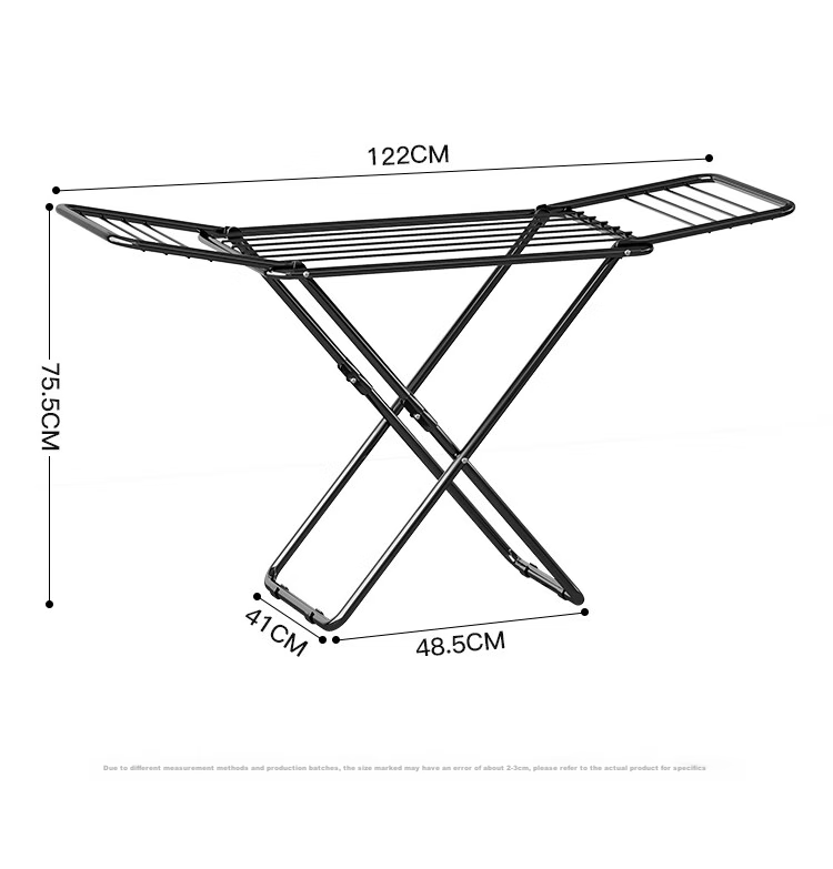 QIAONAMEI Foldable Clothes Drying Rack, No Installation Required, Balcony Quilt Drying Stand, Clothes Hanger, Model 4262 11