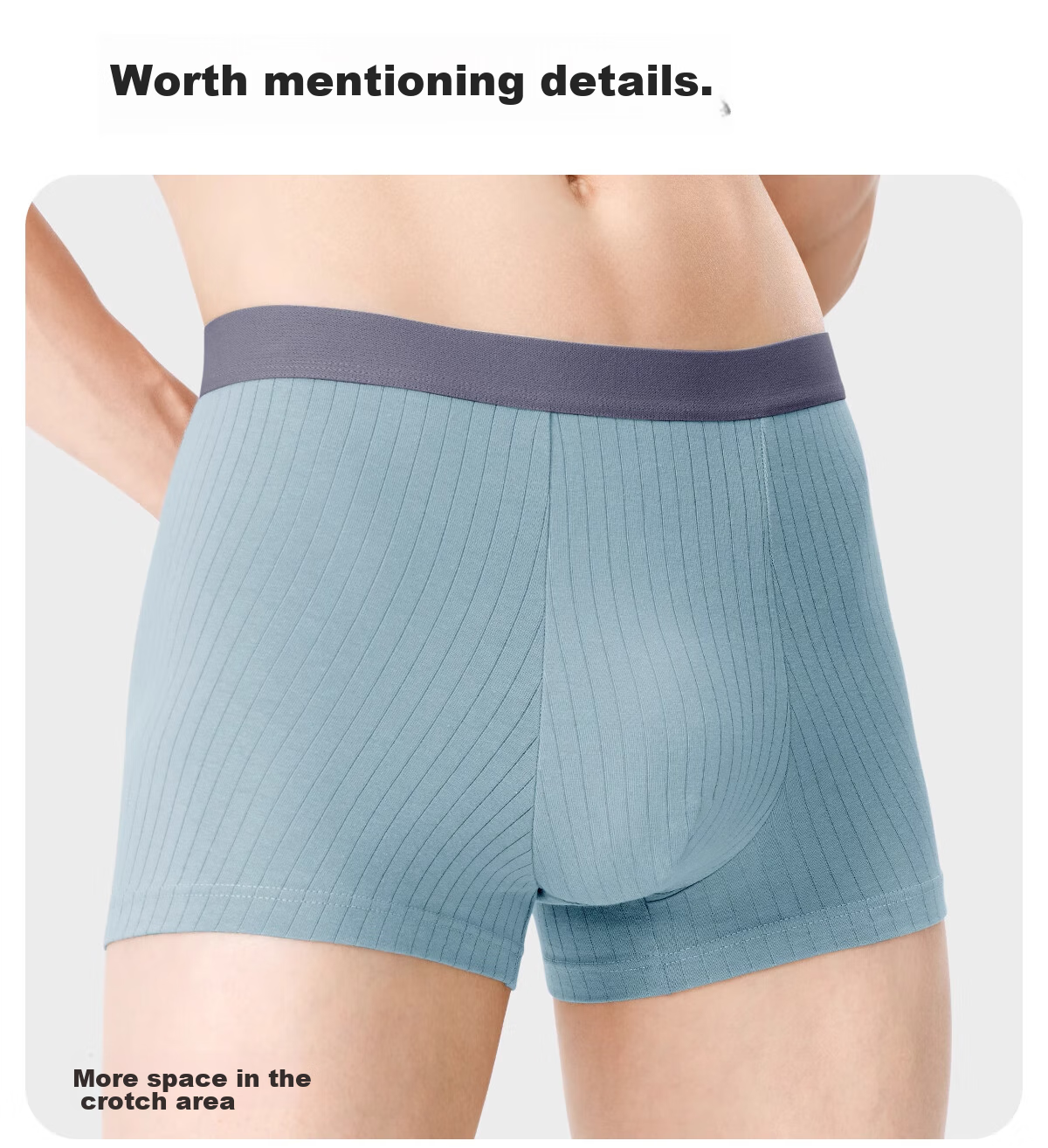 BADIGAO Disposable Men's Boxer Briefs, Pure Cotton Crotch, Four-Corner Shorts, Large Size, Travel Essentials, No-Wash Shorts, 3XL 24
