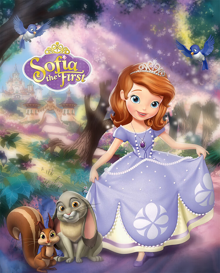 迪士尼(disney)童装娃娃领女童外套2020年秋装纯棉宝宝衣服索菲娅公主