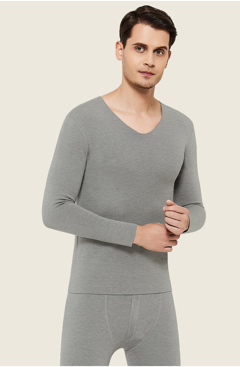 Hengyuanxiang [Winter Bestseller] Thermal Underwear for Men And Women, Heat-Retaining Autumn Top And Bottom, Seamless Warm Base Layer Set with Brushed Fabric 28