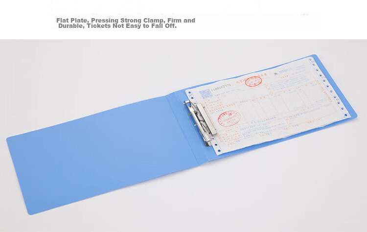 COMIX Value-Added Tax Invoice Storage Folder, Financial Document Organizer Clip, Metal File Holder Document Folder A608 Blue 6