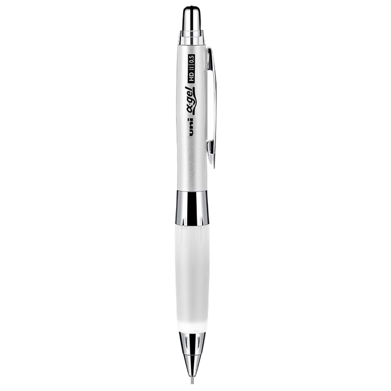 Uni Mitsubishi (Uni) Swing-Out Core Automatic Pencil with Soft Rubber Grip for School Activities M5-619GG 0.5mm White Rubber White Barrel