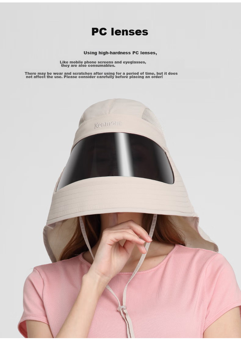 Kenmont Spring And Summer Full Face Sun Protection Mask for Women, UV-Resistant Neck Guard, Sun Visor, Outdoor Protective Hat Km-3774 7