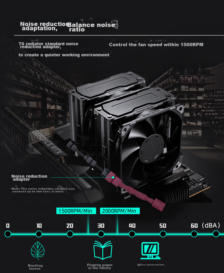 PHANTEKS Polar T6 White Anti-Gravity Dual Tower Air Cooler CPU Heatsink (PWM Dual ARGB Fans, Includes High-Nano Thermal Paste, Heat Spreader, And Noise Reduction Device) 19