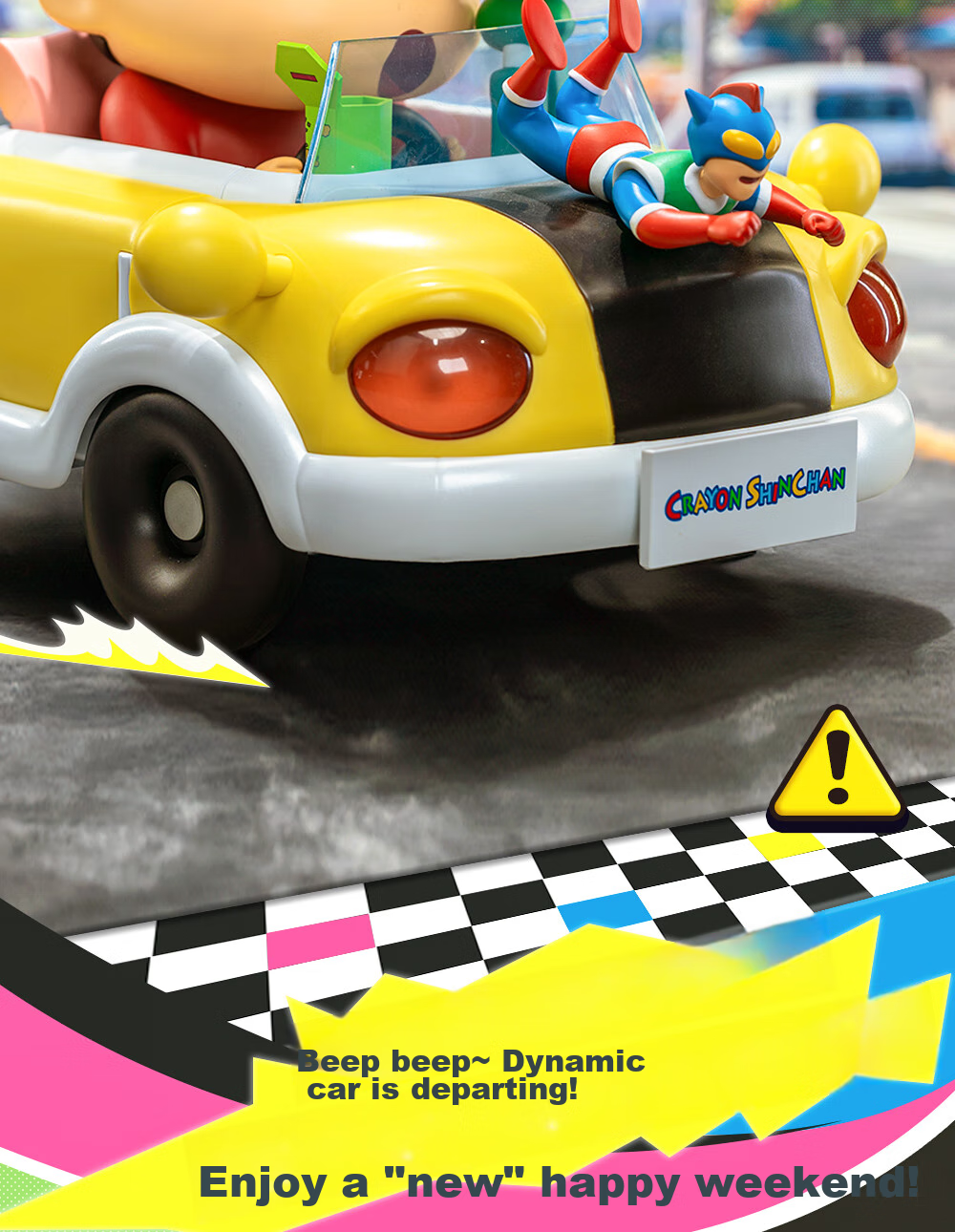 52TOYS Crayon Shin-Chan Limited Edition - Action Car Toy Figurine, Trendy Anime Merchandise, Collectible Toy Gift 3