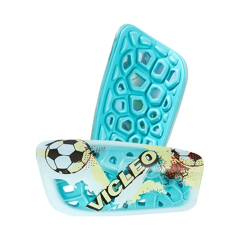 VICLeO Adult Soccer Shin Guards Protective Equipment Training And Competition Gear Insert Type V2E00-A3910 Sky Blue M