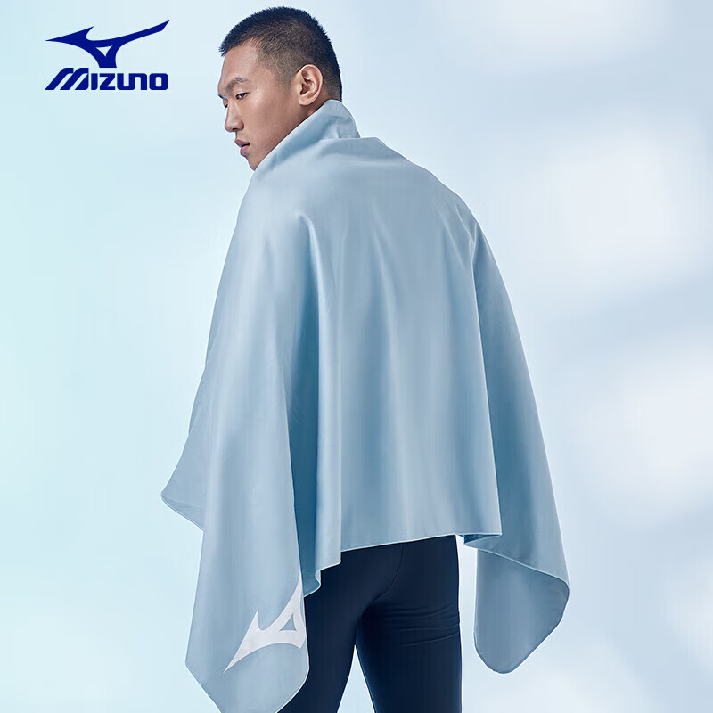 MIZUNO Bath Towel for Women, Wrap-Around Quick-Drying Swimming Towel for Men, Beach Vacation Towel, Portable Fitness Absorbent Towel Y3003 Blue