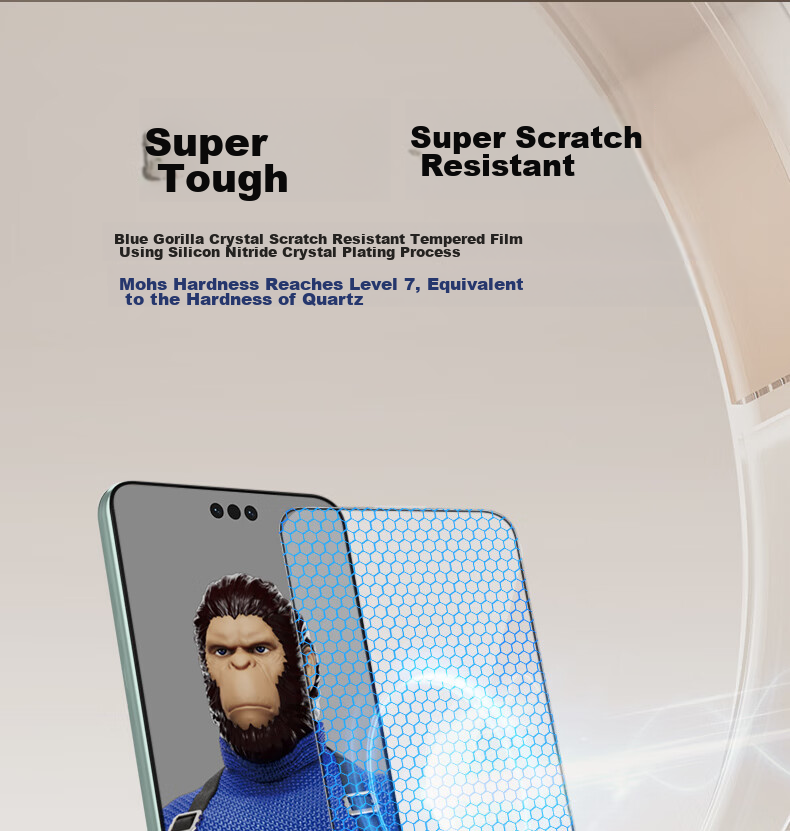 BLUEO Tempered Glass Screen Protector for Huawei Mate X6, High-Definition Crystal Space Capsule Mate X6 Phone Film, Shockproof, Wear-Resistant, Anti-Fingerprint Phone Protective Film 7