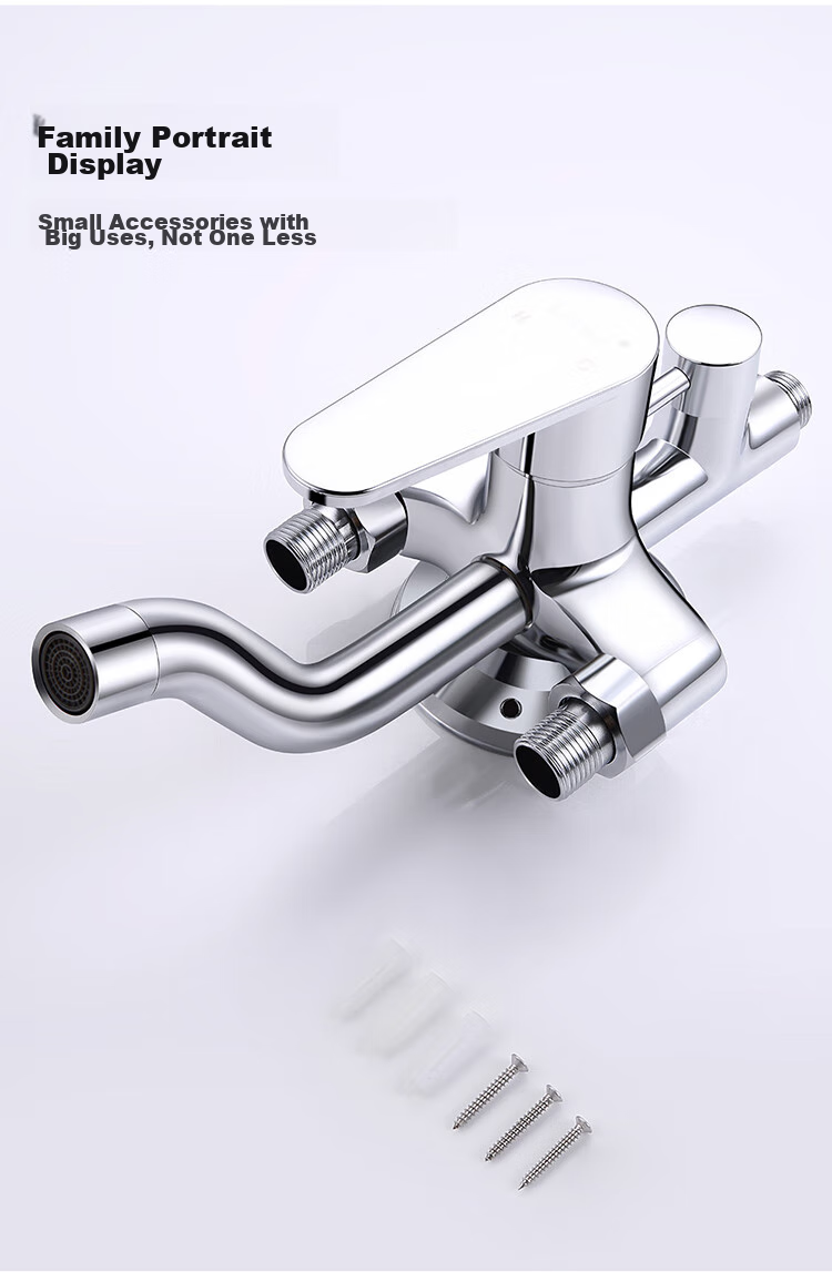Larsd Shower Mixing Valve, Surface-Mounted Shower Faucet Mixer with Copper Body, Hot And Cold Shower Head Switch LD6306 14