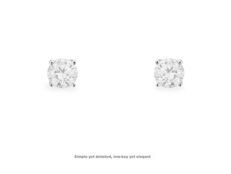 APM Monaco Round Stud Earrings, Luxurious And Elegant Ear Jewelry, Birthday Gift for Girlfriend Or Wife 5